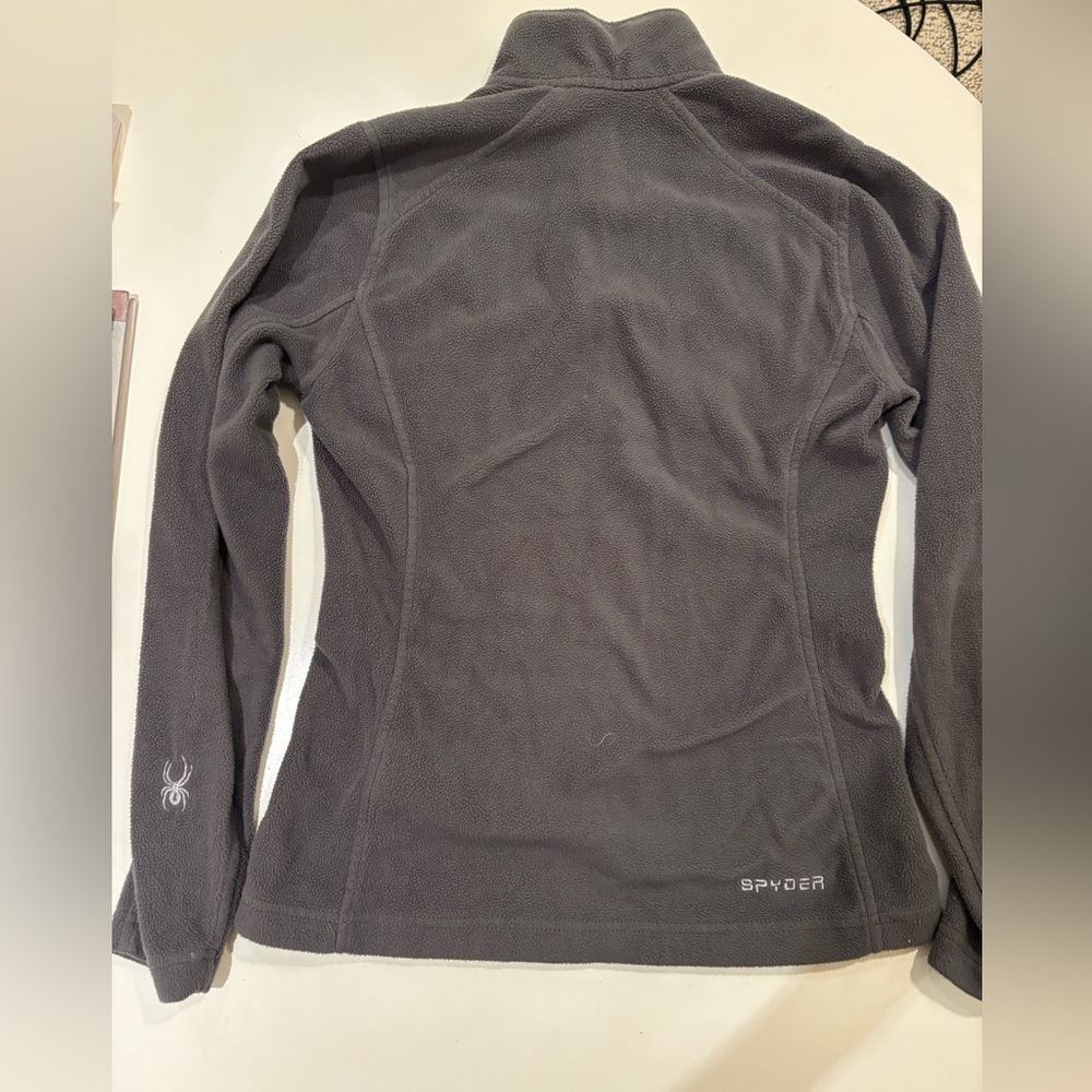 Spyder Women’s Gray Half-Zip Ski Fleece - Picture 2 of 3